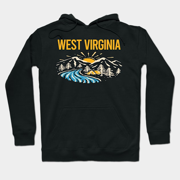 Nature Landscape West Virginia Hoodie by rosenbaumquinton52